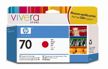 HP Vivera Ink Nr.70 red 130ml, Art.-Nr. C9456A - Paterno B2B-Shop