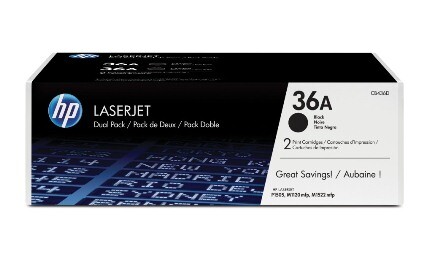 HP LJ Cartridge Nr.36A 1x2, Art.-Nr. CB436AD - Paterno B2B-Shop
