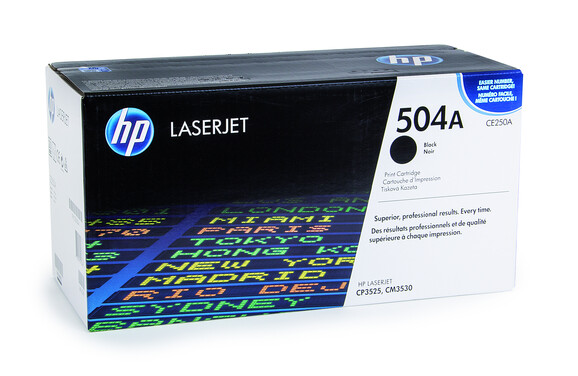 HP LJ Cartridge Nr.504A black 5K, Art.-Nr. CE250A - Paterno B2B-Shop