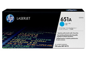 HP LJ Cartridge Nr.651A cyan 16K, Art.-Nr. CE341A - Paterno B2B-Shop