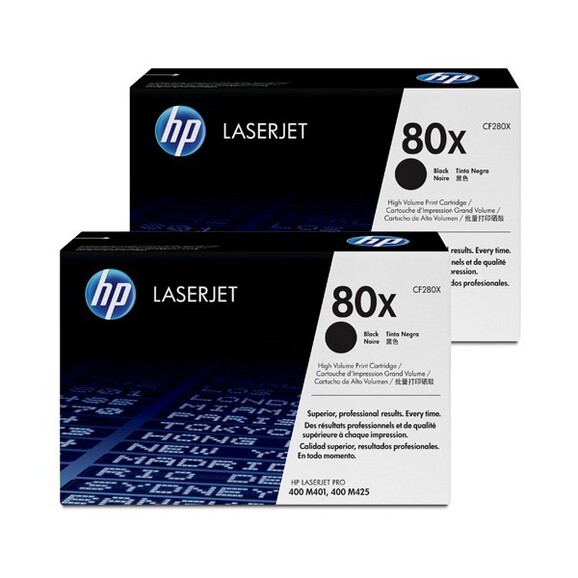 HP LJ Cartridge Nr.80X black 1x2, Art.-Nr. CF280XD - Paterno B2B-Shop
