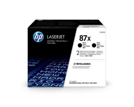 HP LJ Cartridge Nr.87X black Doppelpack, Art.-Nr. CF287XD - Paterno B2B-Shop