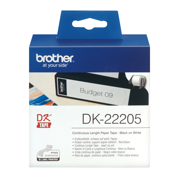 Adressetiketten Brother 62mm X 30,48 m, Art.-Nr. DK22205 - Paterno B2B-Shop