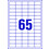 Universaletiketten A4 Europe 100, 38x21,2mm weiß, Art.-Nr. ELA-0001 - Paterno B2B-Shop