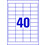 Universaletiketten A4 Europe 100 48,5x25,4mm weiß, Art.-Nr. ELA-0002 - Paterno B2B-Shop