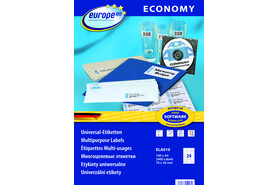 Universaletiketten A4 Europe 100, 70x36mm weiß, Art.-Nr. ELA-0010 - Paterno B2B-Shop