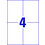 Universaletiketten A4 Europe 100 105x148,5mm weiß, Art.-Nr. ELA-0024 - Paterno B2B-Shop