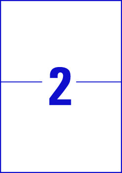 Universaletiketten A4 Europe 100, 210x148,5mm weiß, Art.-Nr. ELA-0026 - Paterno B2B-Shop