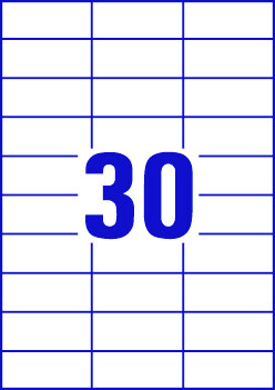 Universaletiketten A4 Europe 100, 70x29,7mm weiß, Art.-Nr. ELA-0047 - Paterno B2B-Shop