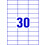 Universaletiketten A4 Europe 100, 70x29,7mm weiß, Art.-Nr. ELA-0047 - Paterno B2B-Shop