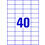 Universaletiketten A4 Europe 100, 52,5x29,7mm weiß, Art.-Nr. ELA-0049 - Paterno B2B-Shop