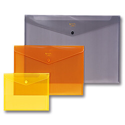 Carry Folder A4 ..Druckknopf blau, Art.-Nr. H16129-BL - Paterno B2B-Shop