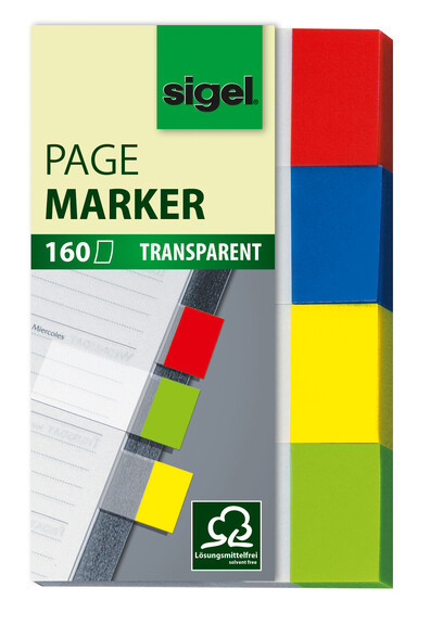 Haftmarker Sigel 50x20 mm transparent, Art.-Nr. HN670 - Paterno B2B-Shop