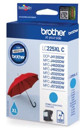 Brother Ink cyan HY 1,2K, Art.-Nr. LC-225XL-CY - Paterno B2B-Shop