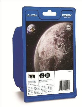 Brother Ink black 1x2, Art.-Nr. LC1000BKBP2DR - Paterno B2B-Shop