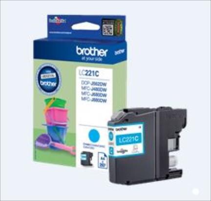 Brother Ink cyan 260 Seiten, Art.-Nr. LC221C - Paterno B2B-Shop