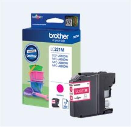 Brother Ink mag. 260 Seiten, Art.-Nr. LC221M - Paterno B2B-Shop