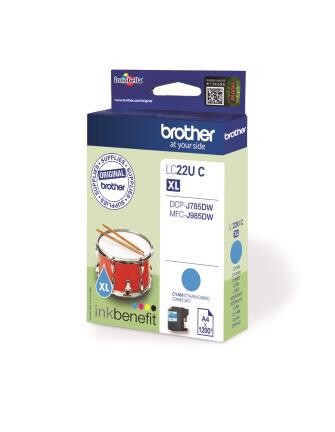 Brother Ink cyan 1,2K, Art.-Nr. LC22UC - Paterno B2B-Shop