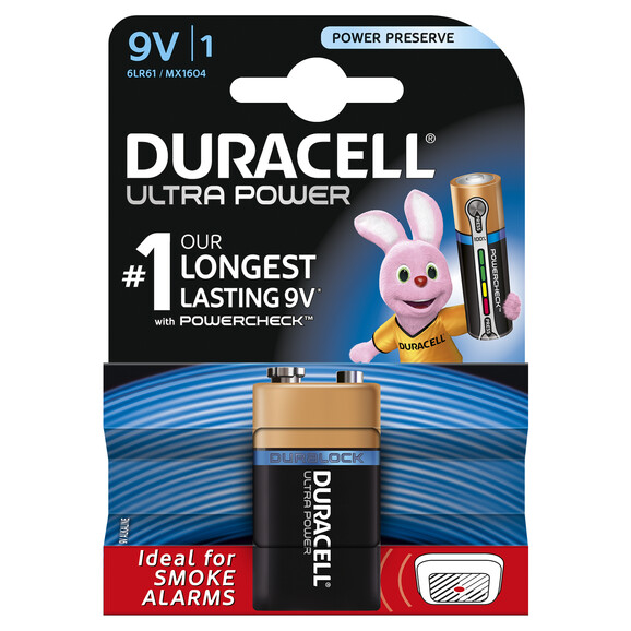 Batterie Duracell Plus 9 Volt E-Block/6LR61, Art.-Nr. MN1604PLUS - Paterno B2B-Shop