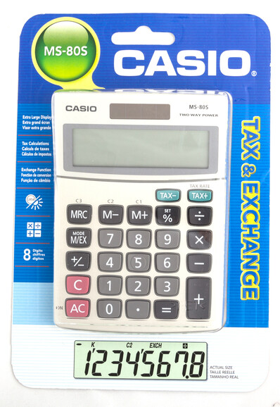 Tischrechner Casio MS 80 B, Art.-Nr. MS-80ER - Paterno B2B-Shop