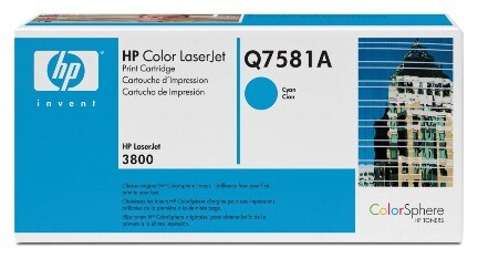 Toner Original HP Q 7581 cyan, Art.-Nr. Q758A-CY - Paterno B2B-Shop