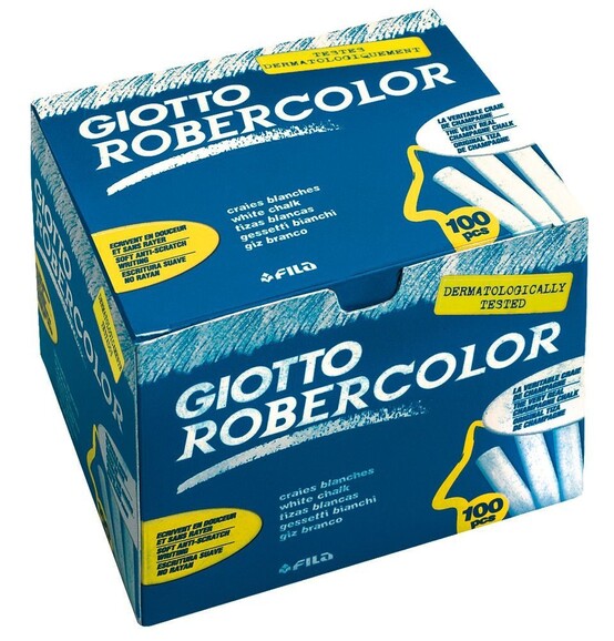 Kreide Lyra GIOTTO Rober Color rund weiß, Art.-Nr. RC-100W - Paterno B2B-Shop