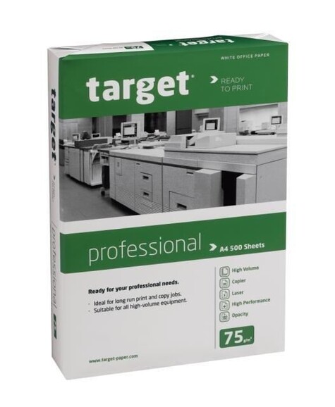 Kopierpapier Target A4 75 gr. weiss CIE 161, Art.-Nr. TARGET475-PROF - Paterno B2B-Shop