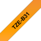 Beschriftungsband Brother 12mm schwarz auf signalorange, Art.-Nr. TZB31 - Paterno B2B-Shop