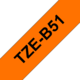 Beschriftungsband Brother 24mm sw auf signalorange, Art.-Nr. TZB51 - Paterno B2B-Shop
