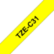 Beschriftungsband Brother 12mm sw auf signalgelb, Art.-Nr. TZC31 - Paterno B2B-Shop