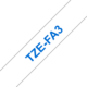 Beschriftungsband Brother 12mm blau auf weiss, Art.-Nr. TZFA3 - Paterno B2B-Shop