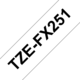 Beschriftungsband Brother 24mm schwarz auf weiss, Art.-Nr. TZFX251 - Paterno B2B-Shop