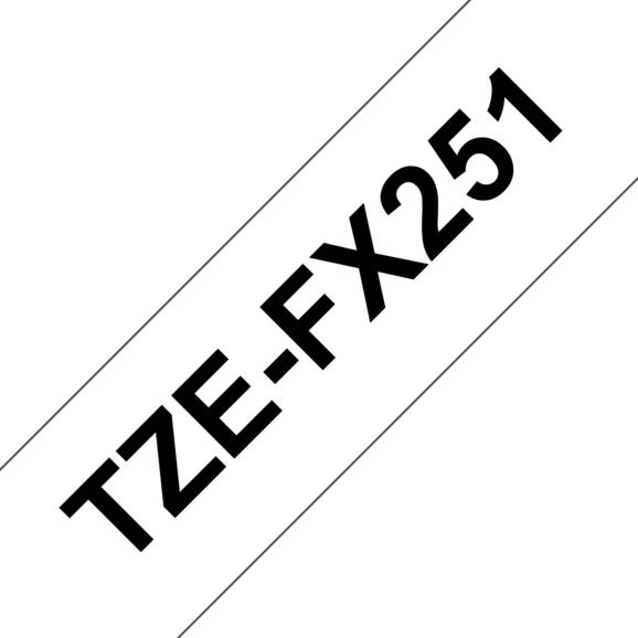 Beschriftungsband Brother 24mm schwarz auf weiss, Art.-Nr. TZFX251 - Paterno B2B-Shop