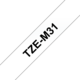 Beschriftungsband Brother 12mm schwarz auf farblos matt, Art.-Nr. TZM31 - Paterno B2B-Shop