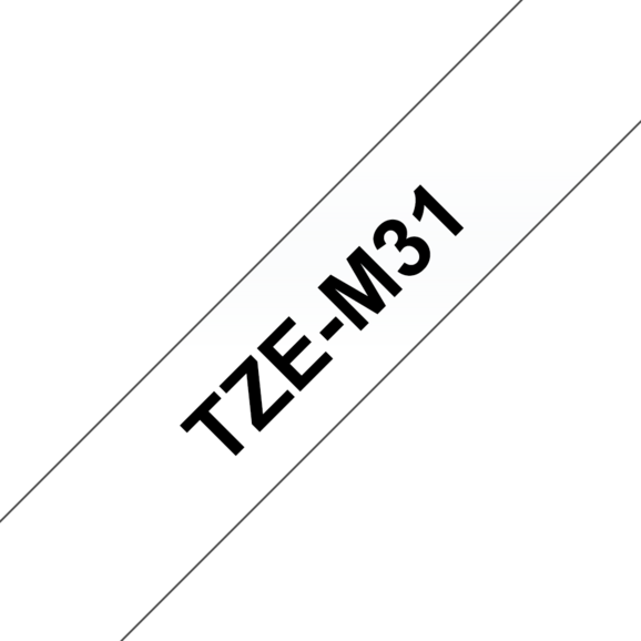 Beschriftungsband Brother 12mm schwarz auf farblos matt, Art.-Nr. TZM31 - Paterno B2B-Shop