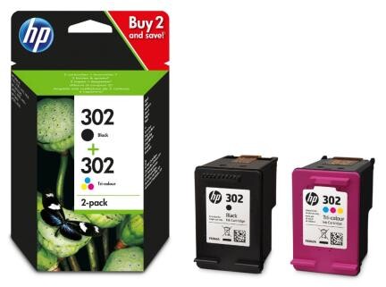 HP Ink Combo Pack Nr.302 1x2, Art.-Nr. X4D37AE - Paterno B2B-Shop