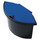 Abfalleinsatz Helit mit Deckel schwarz/blau, Art.-Nr. H61060-SWBL - Paterno B2B-Shop