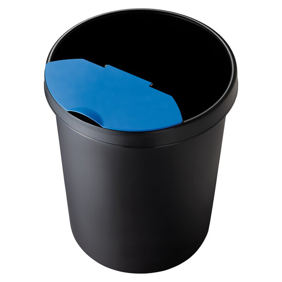 Papierkorb Helit Objekt 45 Liter blau, Art.-Nr. H61062-BL - Paterno B2B-Shop