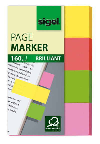 Haftmarker Sigel 50x20 mm Brillant, Art.-Nr. HN630 - Paterno B2B-Shop