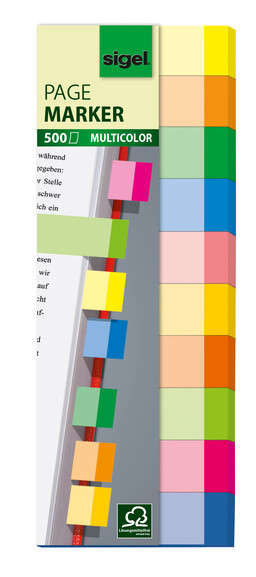 Haftmarker Sigel 50x15 mm Multicolor, Art.-Nr. HN682 - Paterno B2B-Shop