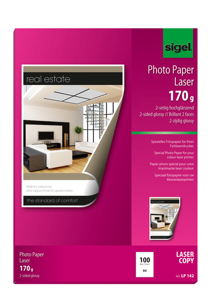 Fotopapier Sigel Laser A4 170 gr., Art.-Nr. LP142 - Paterno B2B-Shop