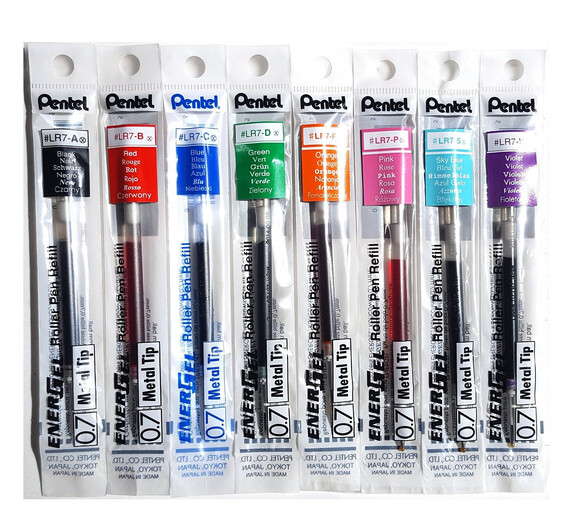 Gelmine Pentel Energel Burgunderrrot / dunkelrot, Art.-Nr. LR7-DRT - Paterno B2B-Shop