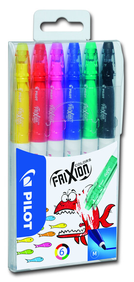 Faserschreiber Pilot FRIXION COLORS 6-er Etui, Art.-Nr. SW-FC-S6 - Paterno B2B-Shop