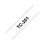 Beschriftungsband Brother 12mm schwarz auf weiss, Art.-Nr. TC201 - Paterno B2B-Shop