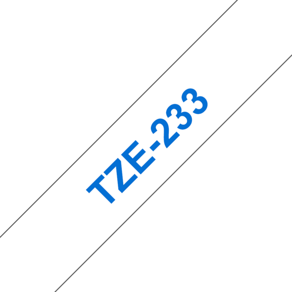 Beschriftungsband Brother 12mm blau auf weiss, Art.-Nr. TZ233 - Paterno B2B-Shop