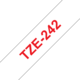 Beschriftungsband Brother18mm rot auf weiss, Art.-Nr. TZ242 - Paterno B2B-Shop