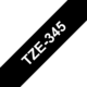 Beschriftungsband Brother 18mm weiss auf schwarz, Art.-Nr. TZ345 - Paterno B2B-Shop