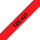 Beschriftungsband Brother 9mm schwarz auf rot, Art.-Nr. TZ421 - Paterno B2B-Shop