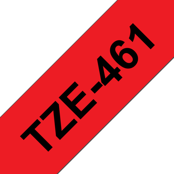 Beschriftungsband Brother 36mm schwarz auf rot, Art.-Nr. TZ461 - Paterno B2B-Shop