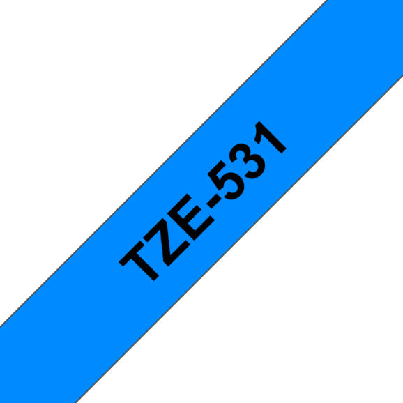 Beschriftungsband Brother12mm schwarz auf blau, Art.-Nr. TZ531 - Paterno B2B-Shop
